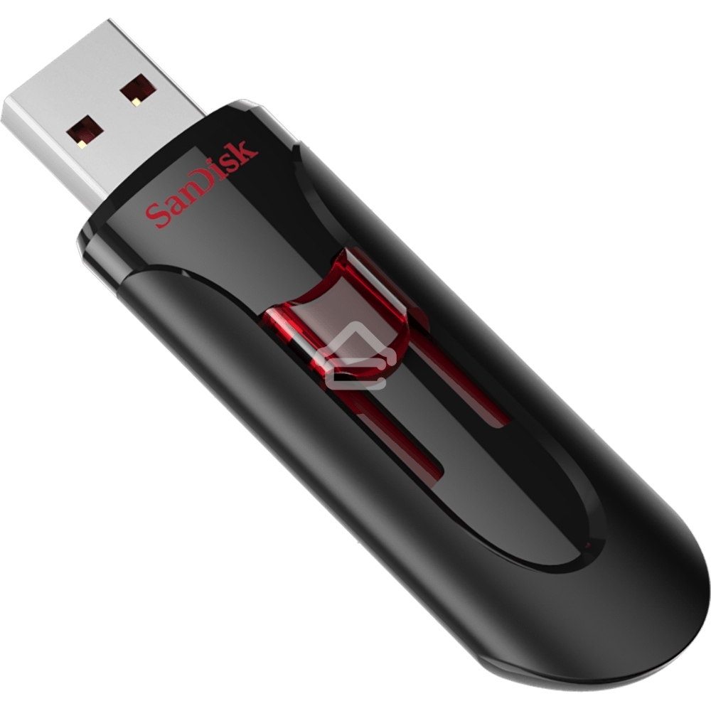 Флешка USB R/W R/W Sandisk 128Gb Cruzer Glide SDCZ600-128G-G35 USB3.0 черный/красный