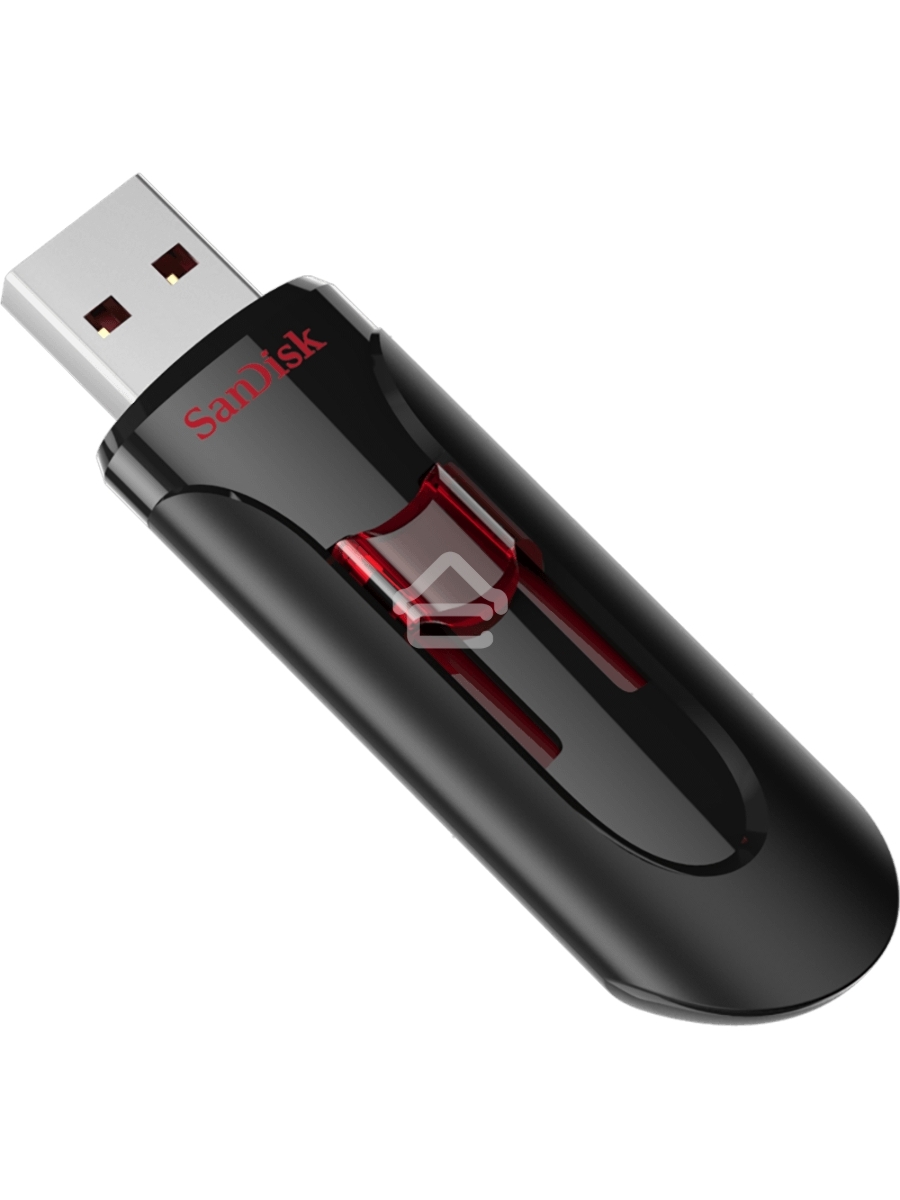 Флеш диск Sandisk 128Gb Cruzer Glide SDCZ600-128G-G35 USB3.0 черный/красный