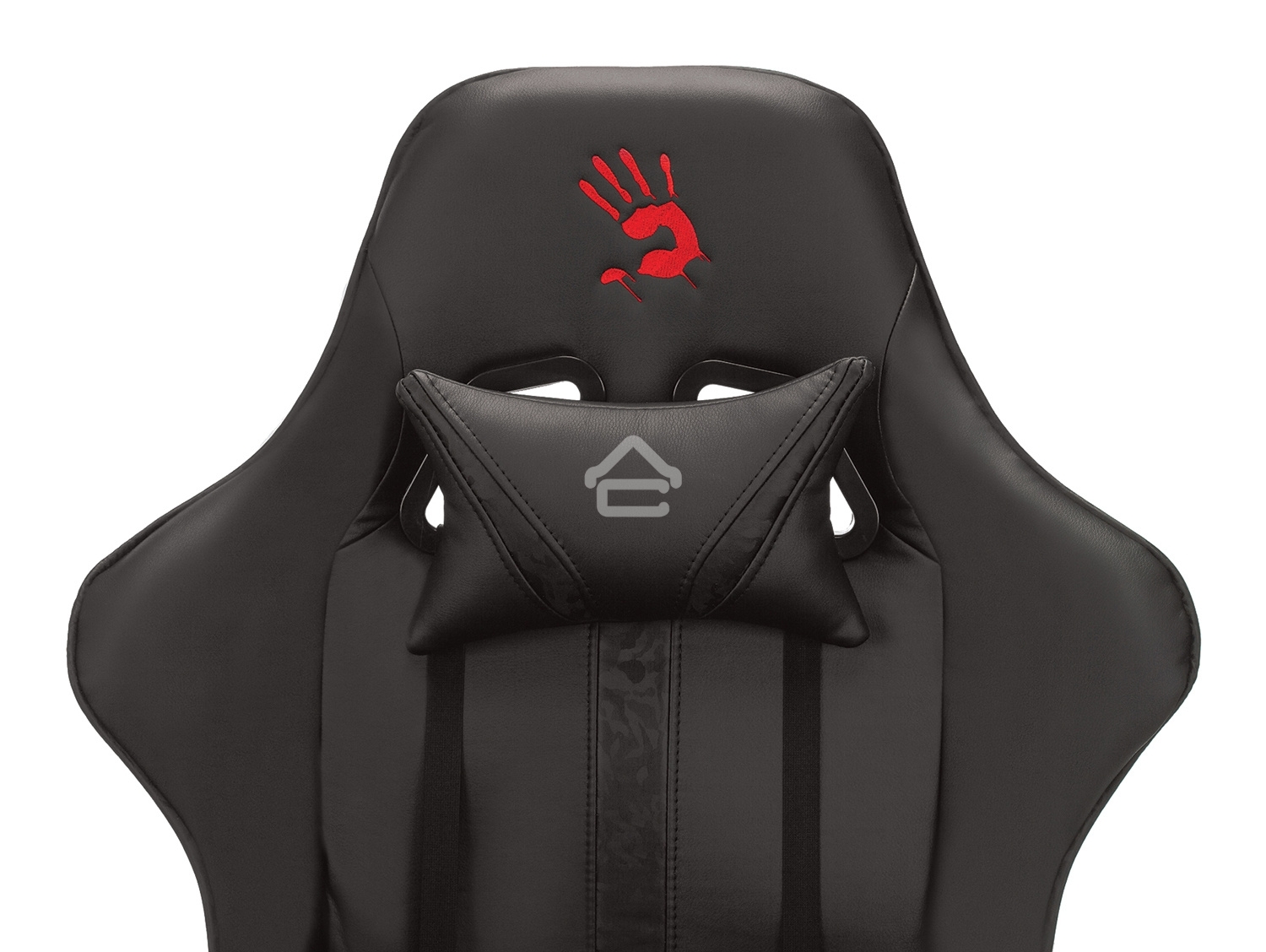 Кресло игровое A4Tech Bloody GC-600, черный, эко.кожа, крестовина металл