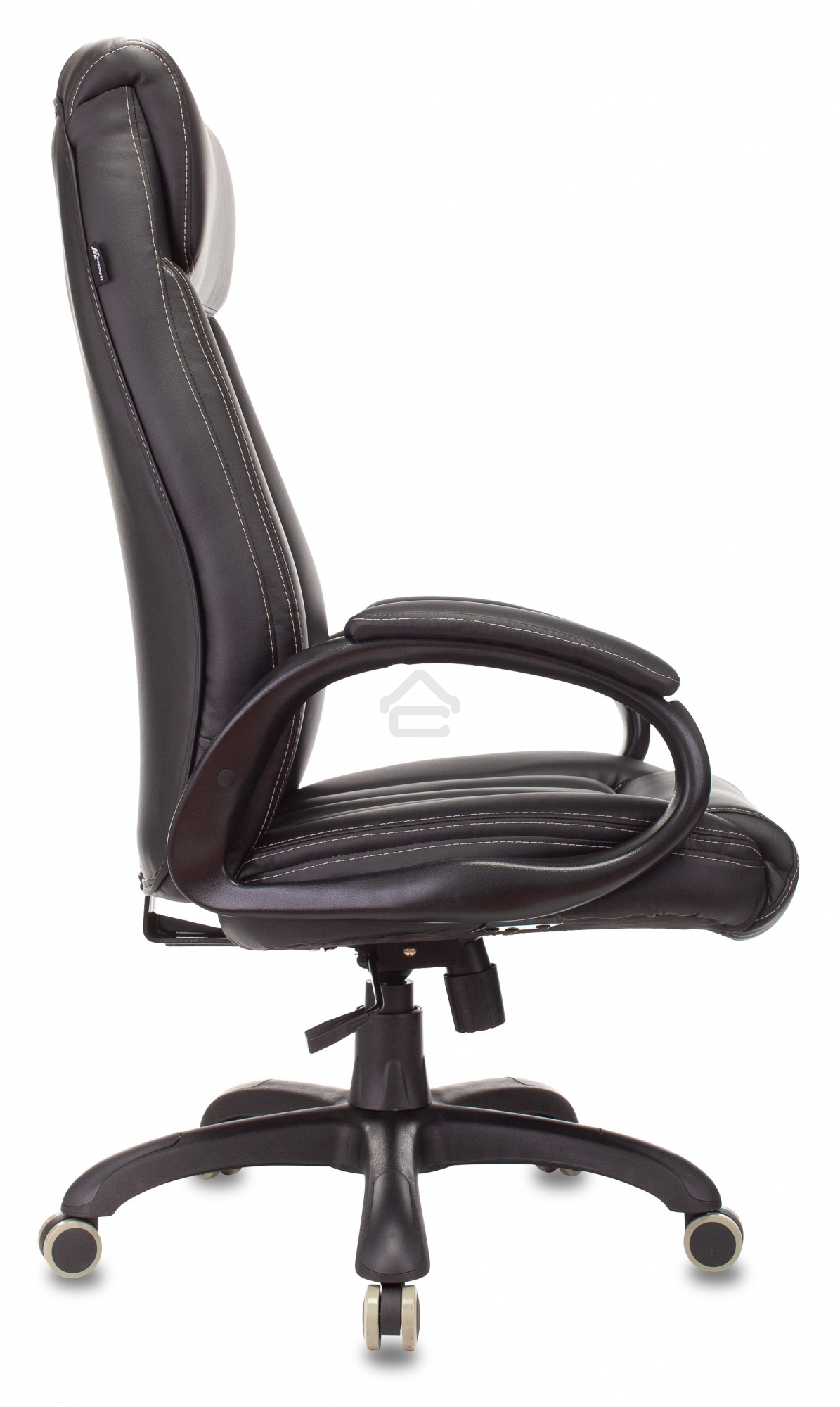 Кресло руководителя Бюрократ T-9922N Leather Venge Black черный, эко.кожа, крестовина пластик