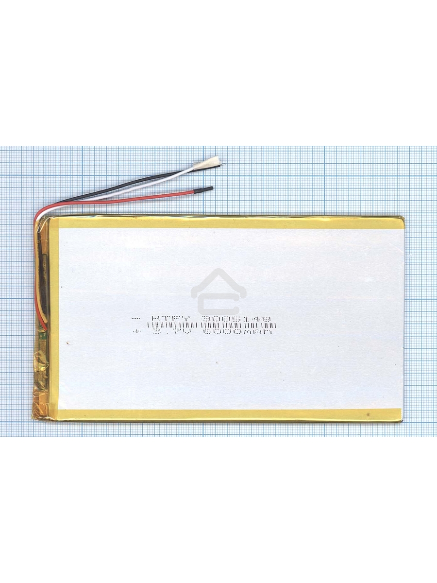 Аккумулятор Li-Pol (батарея) 3*85*148мм 3pin 3.7V/6000mAh