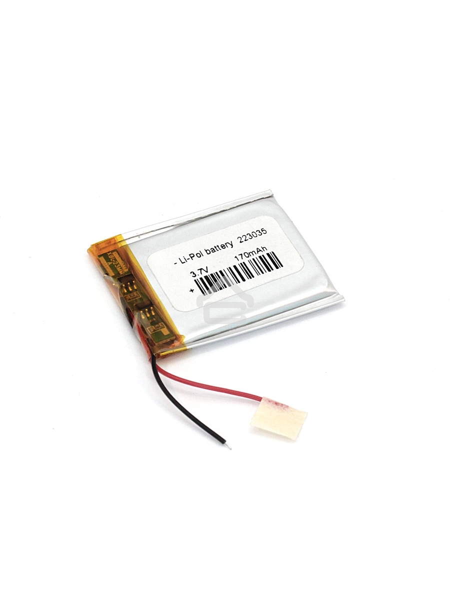Аккумулятор Li-Pol (батарея) 2.2*30*35мм 2pin 3.7V/170mAh