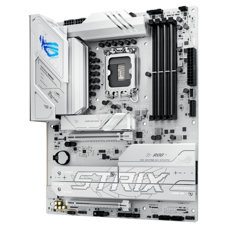 Материнская плата ASUS ROG STRIX B860-A GAMING WIFI, LGA1851, Intel B860, 4xDDR5, 4xSATA, 4xM.2, 2xPCIe 5.0 x16, 1xDP, 1xHDMI, 1x2.5Gb LAN, Wi-Fi, Bluetooth, 4xUSB 2.0, 2xUSB 3.2 Gen 1, 3xUSB 3.2 Gen 2, 1xUSB 4, 2xUSB-C, 3x3.5 мм, 7.1, ATX