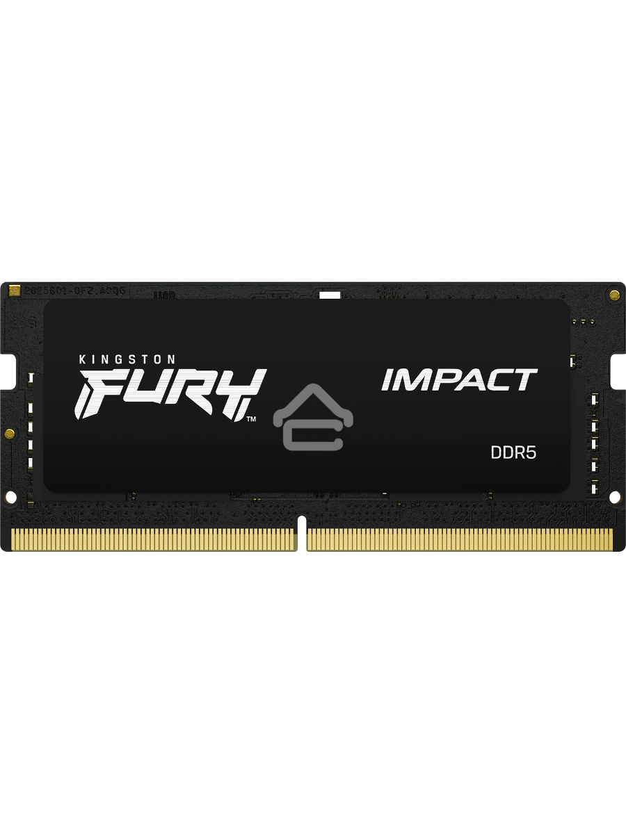 Оперативная память Kingston Fury Impact, DDR5, 16GB (1x16GB), 6000MHz, CL38, ECC SO-DIMM