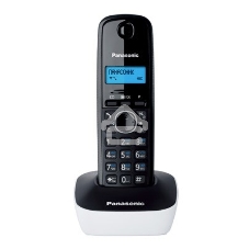 Телефон беспроводной (DECT) Panasonic KX-TG1611RUW (белый) АОН, Caller ID,12 мелодий звонка,подсветка дисплея,поиск трубки