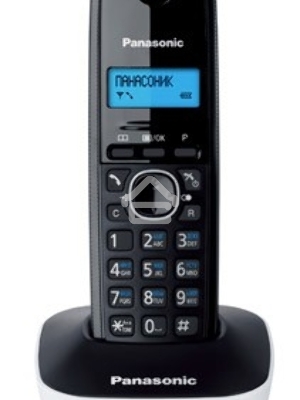 Телефон беспроводной (DECT) Panasonic KX-TG1611RUW (белый) {АОН, Caller ID,12 мелодий звонка,подсветка дисплея,поиск трубки}