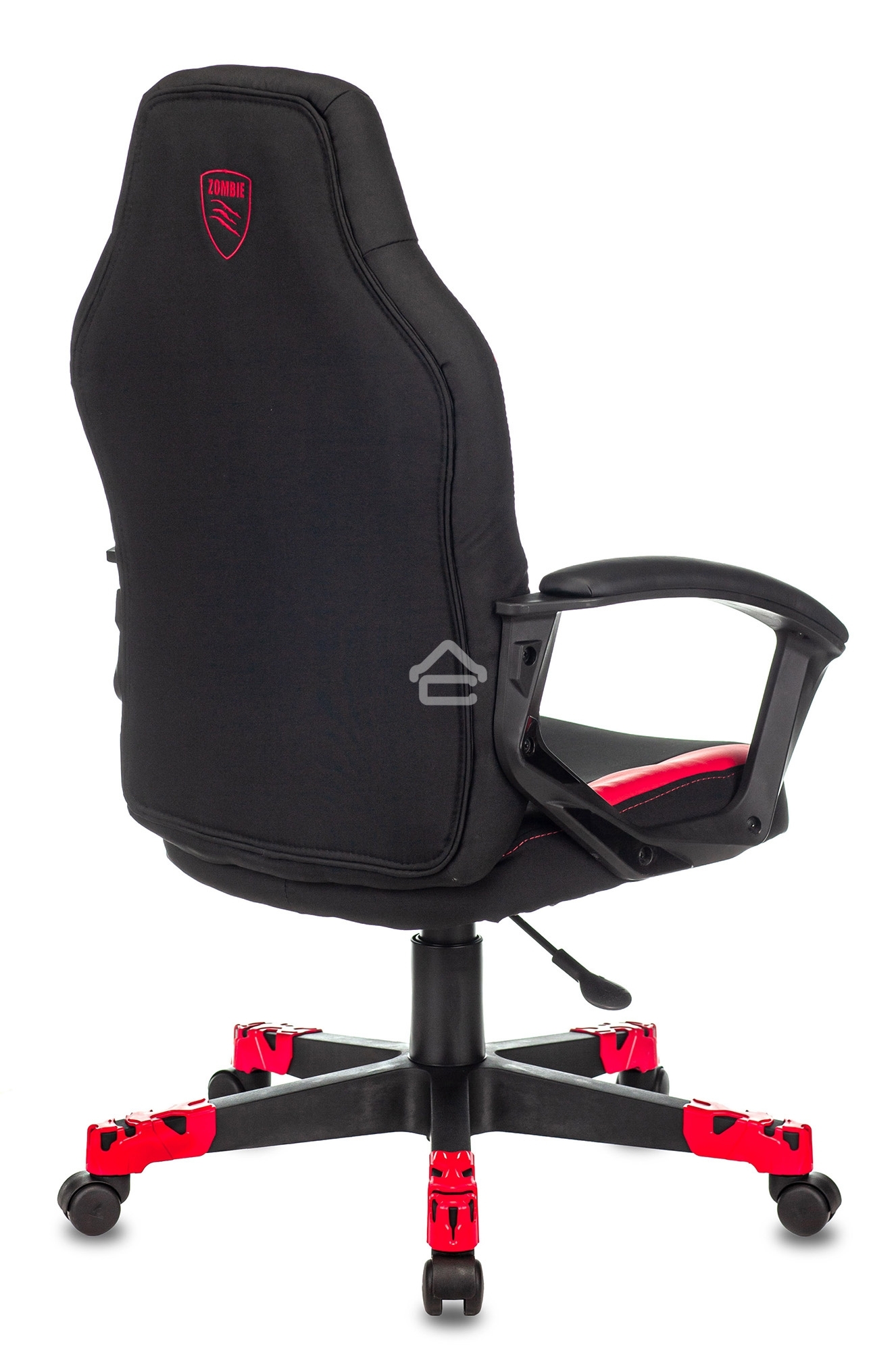 Кресло игровое Zombie 10 черный/красный искусст.кожа/ткань крестовина пластик