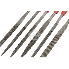 Набор надфилей Matrix 180 х 5мм 6шт пластиковые рукоятки