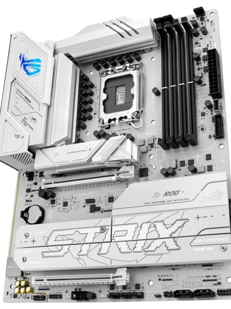 Материнская плата ASUS ROG STRIX B860-A GAMING WIFI, LGA1851, Intel B860, 4xDDR5, 4xSATA, 4xM.2, 2xPCIe 5.0 x16, 1xDP, 1xHDMI, 1x2.5Gb LAN, Wi-Fi, Bluetooth, 4xUSB 2.0, 2xUSB 3.2 Gen 1, 3xUSB 3.2 Gen 2, 1xUSB 4, 2xUSB-C, 3x3.5 мм, 7.1, ATX
