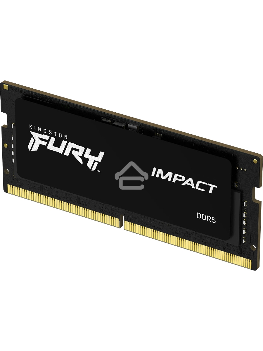 Оперативная память Kingston Fury Impact, DDR5, 16GB (1x16GB), 6000MHz, CL38, ECC SO-DIMM
