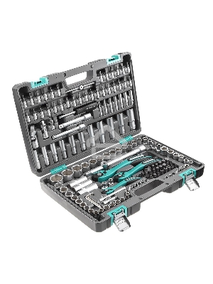 Набор инструментов STELS 14114  1/4'' 3/8'' 1/2'' cr-v s2 усиленный кейс 151предм.
