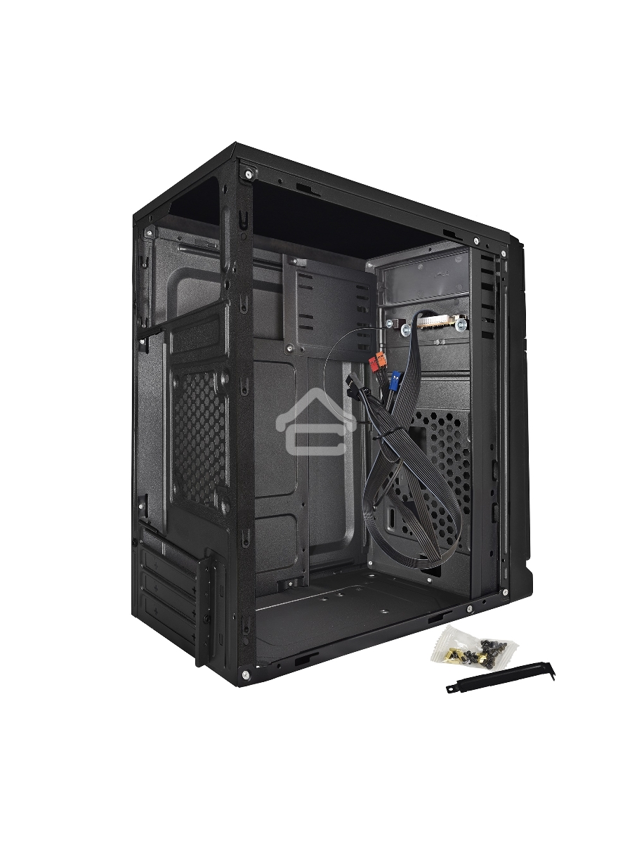 Компьютерный корпус Exegate EX283058RUS  Minitower ExeGate BAA-106 Black, mATX, <AAA400, 80mm>, 2*USB, Audio