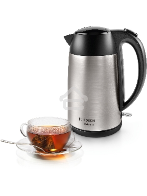 Чайник электрический Bosch TWK3P420 1.7л. 2400Вт черный (корпус: нержавеющая сталь)