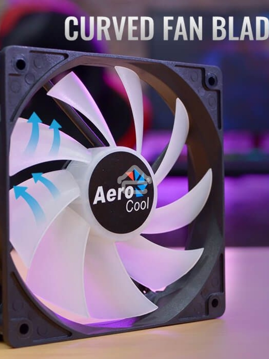 Вентилятор для корпуса Aerocool / Formula Frost 12 черный, 120 мм, 1000 об/мин, 23.7 дБ, 3 pin