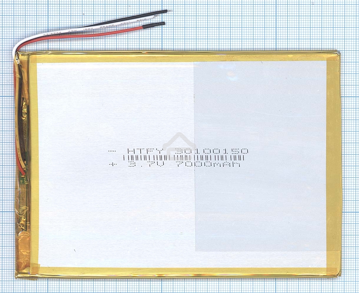 Аккумулятор Li-Pol (батарея) 3x100x150мм 3pin 3.7V/7000mAh