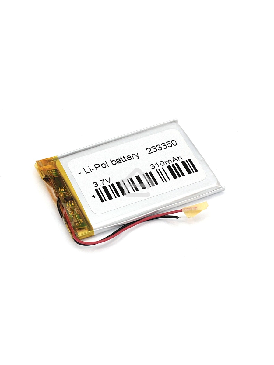 Аккумулятор Li-Pol (батарея) 2.3*33*50мм 2pin 3.7V/310mAh