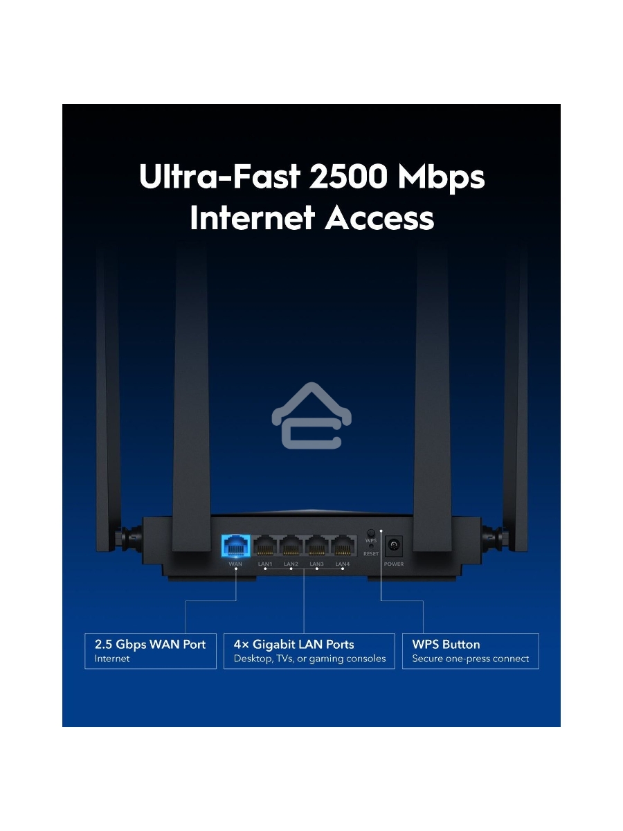 Маршрутизатор Cudy BE3600 2.5G Dual Band Wi-Fi 7 Mesh Router, Chipset Broadcom, 802.11be/ax/ac/a/b/g/n, 2882Mbps at 5GHz + 688Mbps at 2.4GHz, 1 x 2.5Gbps WAN Port, 4 x 10/100/1000Mbps Ports, 4 x 5dBi fixed antennas, WiFi router/AP/ Repeater/WISP Mode, PPT
