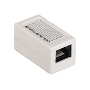 Проходной адаптер ITK кат.5E UTP, тип RJ45-RJ45 (8P8C), белый