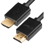 Кабель Greenconnect 4.0m HDMI версия 2.0, HDR 4:2:2, Ultra HD, 4K 60 fps 60Hz/5K*30Hz, 3D, AUDIO, 18.0 Гбит/с, 28/28 AWG, OD7.3mm, тройной экран, черный