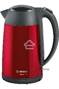 Чайник электрический Bosch TWK3P424 1.7л. 2400Вт красный (корпус: нержавеющая сталь)
