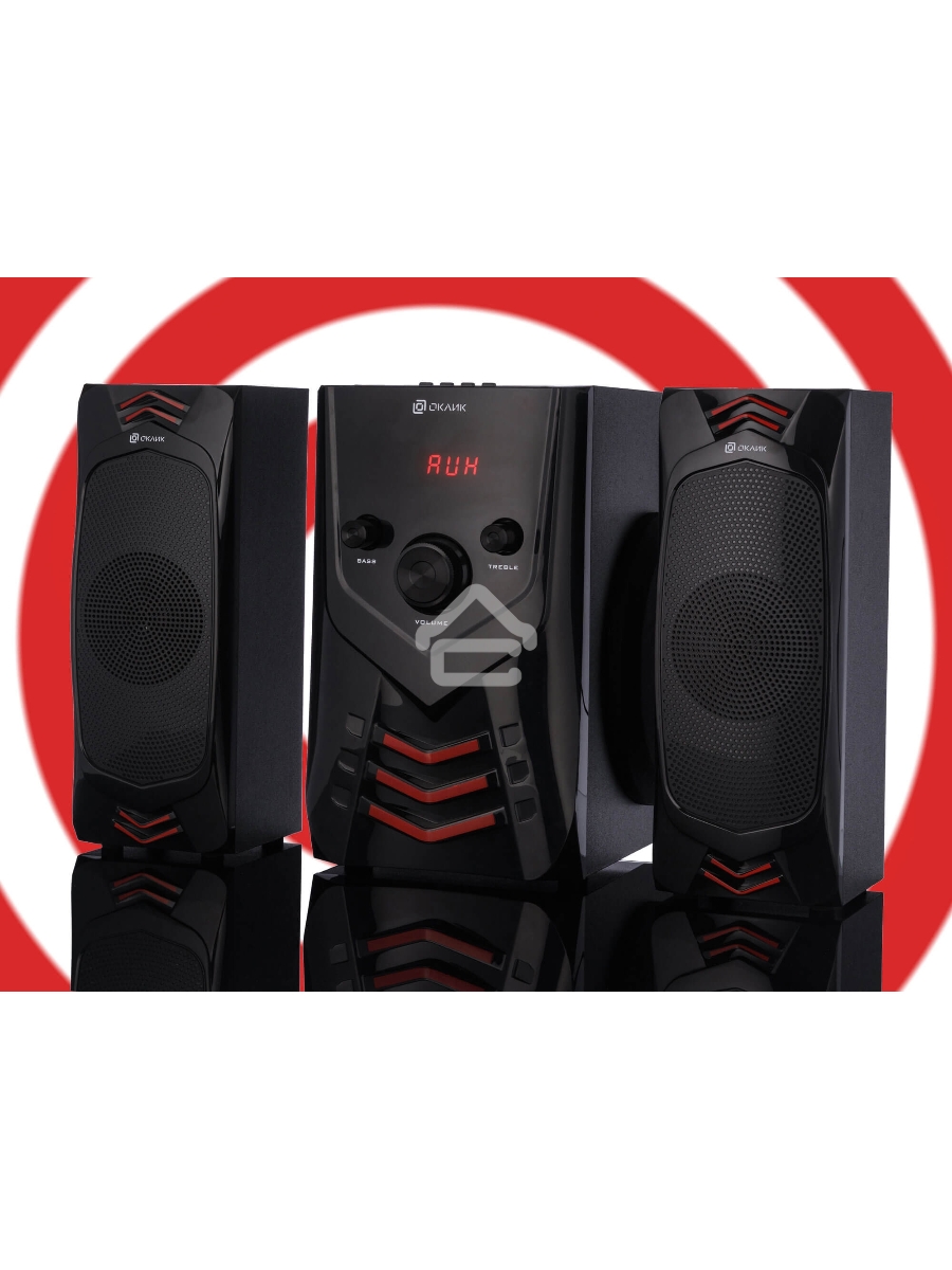 Колонки Oklick OK-432 2.1 черный 25Вт