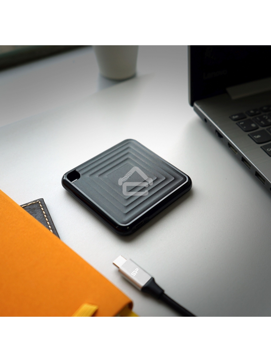 Твердотельный диск 2TB Silicon Power PC60, External, USB 3.2 Type-C [R/W - 540/500 MB/s] черный