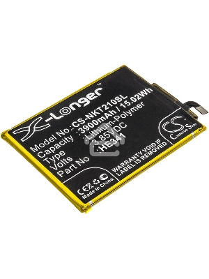 Аккумулятор CS-NKT210SL HE341 HE338 для Nokia 2.1 TA-1029 3.85V / 3900mAh / 15.02Wh