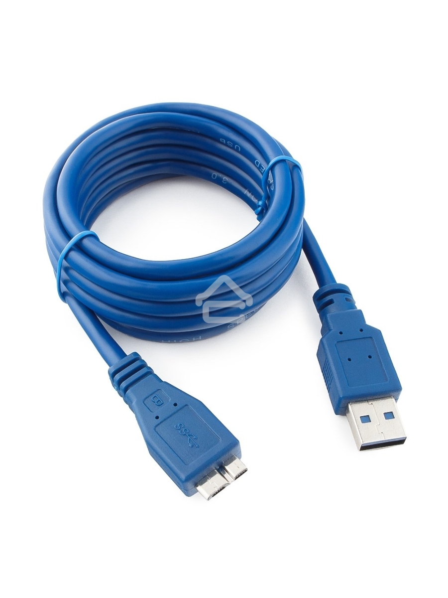 Кабель USB 3.0 для соед. 1.8м А-microB (5 pin) Gembird PRO позол.конт., пакет CCP-mUSB3-AMBM-6