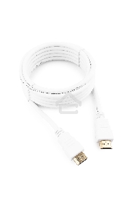 Кабель Cablexpert HDMI CC-HDMI4-W-10, 19M/19M, v2.0, медь, позол.разъемы, экран, 3 м, белый, пакет