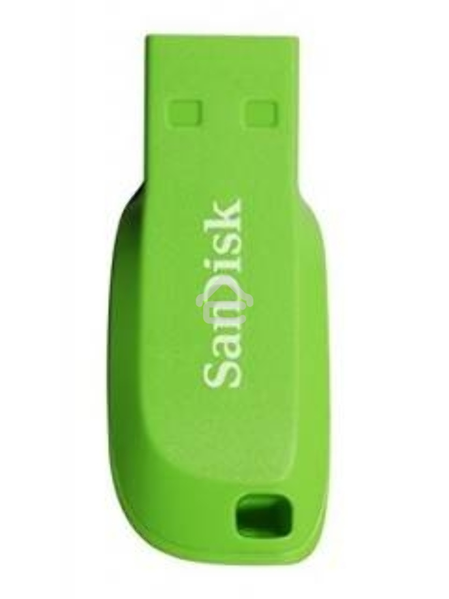 Флеш диск 16GB SanDisk CZ50 Cruzer Blade, USB 2.0, Green