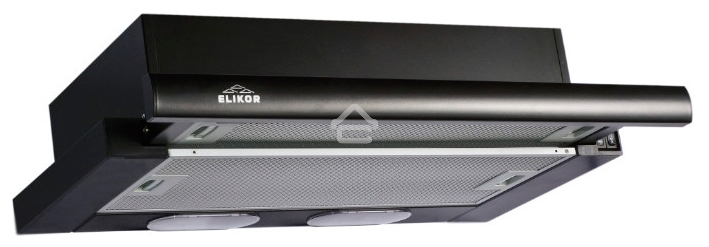 Вытяжка встраиваемая Elikor Интегра 60П-400-В2Л черный, 60 см, 400 куб. м/ч, 55 дБ