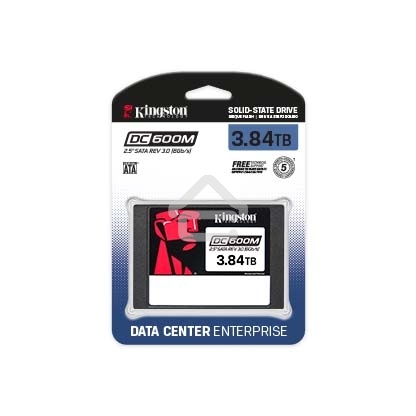 Накопитель SSD Kingston SSD DC600M, 3840GB, SATA III, 2.5