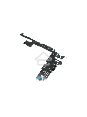Шлейф с разъемом зарядки и микрофоном для Apple iPhone 12 Pro Max, черный