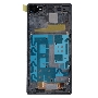 Дисплей для Sony Xperia Z1 черный с рамкой