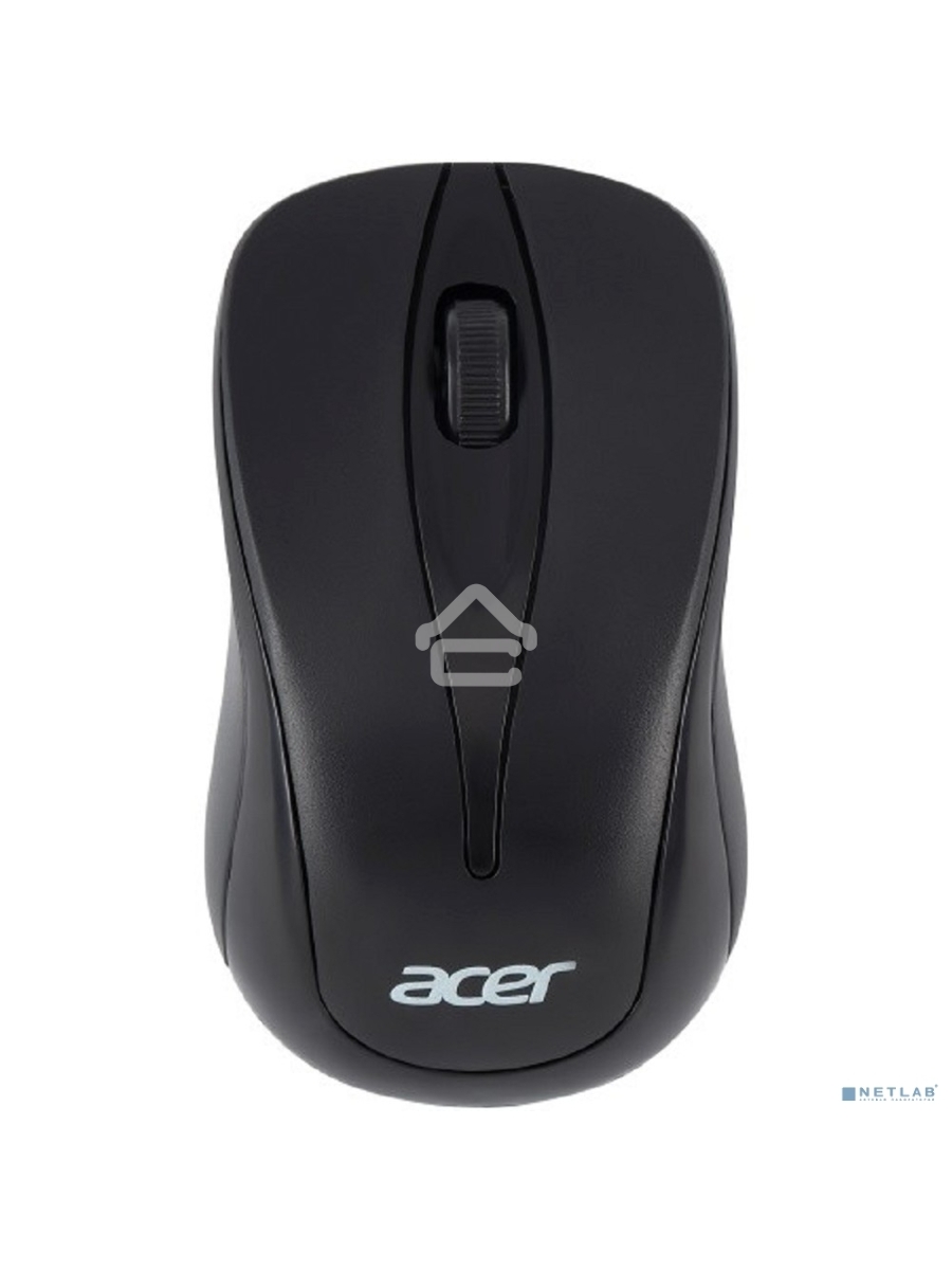 Мышь беспроводная Acer OMR131 черный, 1000 dpi, радиоканал, USB, кнопки - 3