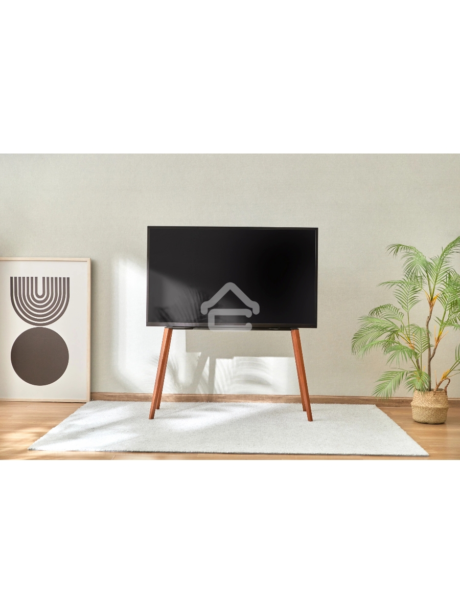 Подставка для телевизора Cactus CS-ST3646BKWN черный/орех 49