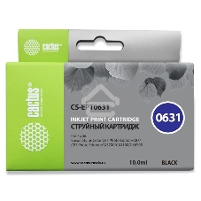 Картридж струйный Cactus CS-EPT0631 (T0631) черный (10 мл) для Epson Stylus C67/C87/CX3700/CX4100/CX4700
