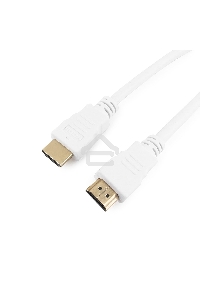 Кабель Cablexpert HDMI CC-HDMI4-W-10, 19M/19M, v2.0, медь, позол.разъемы, экран, 3 м, белый, пакет