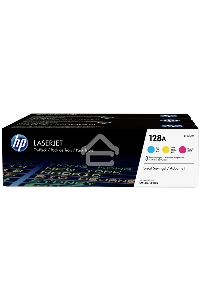 Картридж лазерный комплект HP CF371AM голубой/пурпурный/желтый для LaserJet PRO CP1525N/CP1525NW (3 х 1300)