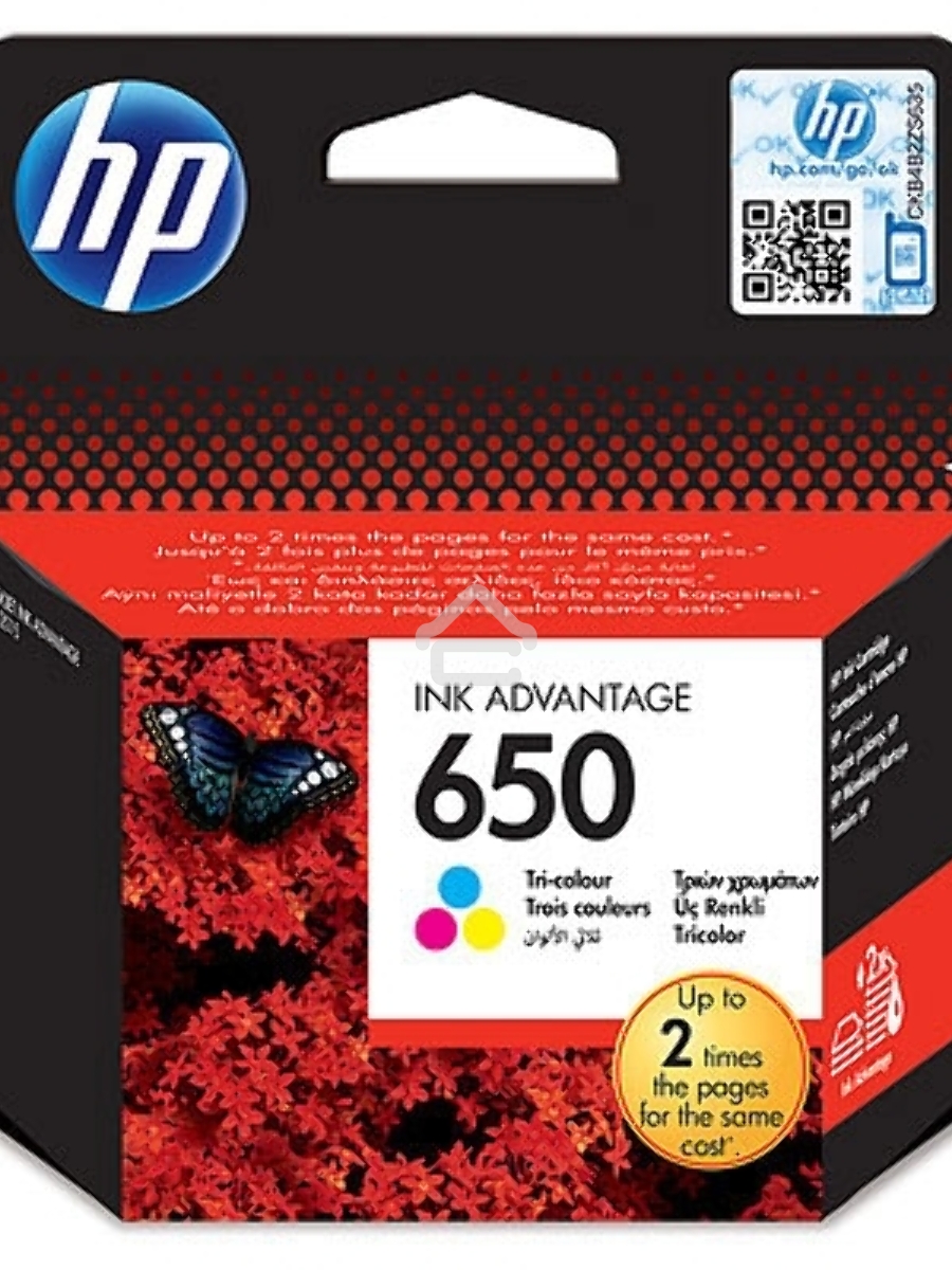 Картридж струйный HP 650 CZ102AE многоцветный для HP DJ IA 2515/2516 (200стр.)