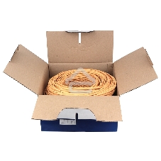 Кабель SkyNet Light UTPнг-LSZH 4x2x0,46, низкое дымовыделение, нулевое содержание галогенов, медный, FLUKE TEST, кат.5e, однож., 305 м, box, оранжевый