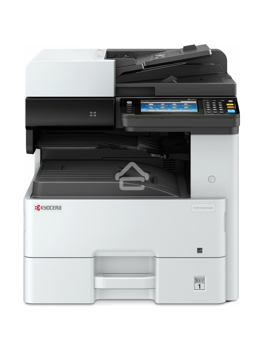 МФУ лазерный Kyocera Ecosys M4132idn (1102P13NL0), A3, ч/б, печ. до 32 стр/мин. (А4) до 17 стр/мин. (А3), скан. до 50 стр/мин., 1200 x 1200 dpi (печать) 600x600dpi (скан.), USB, RJ-45, NFC, Air Print, Mopria