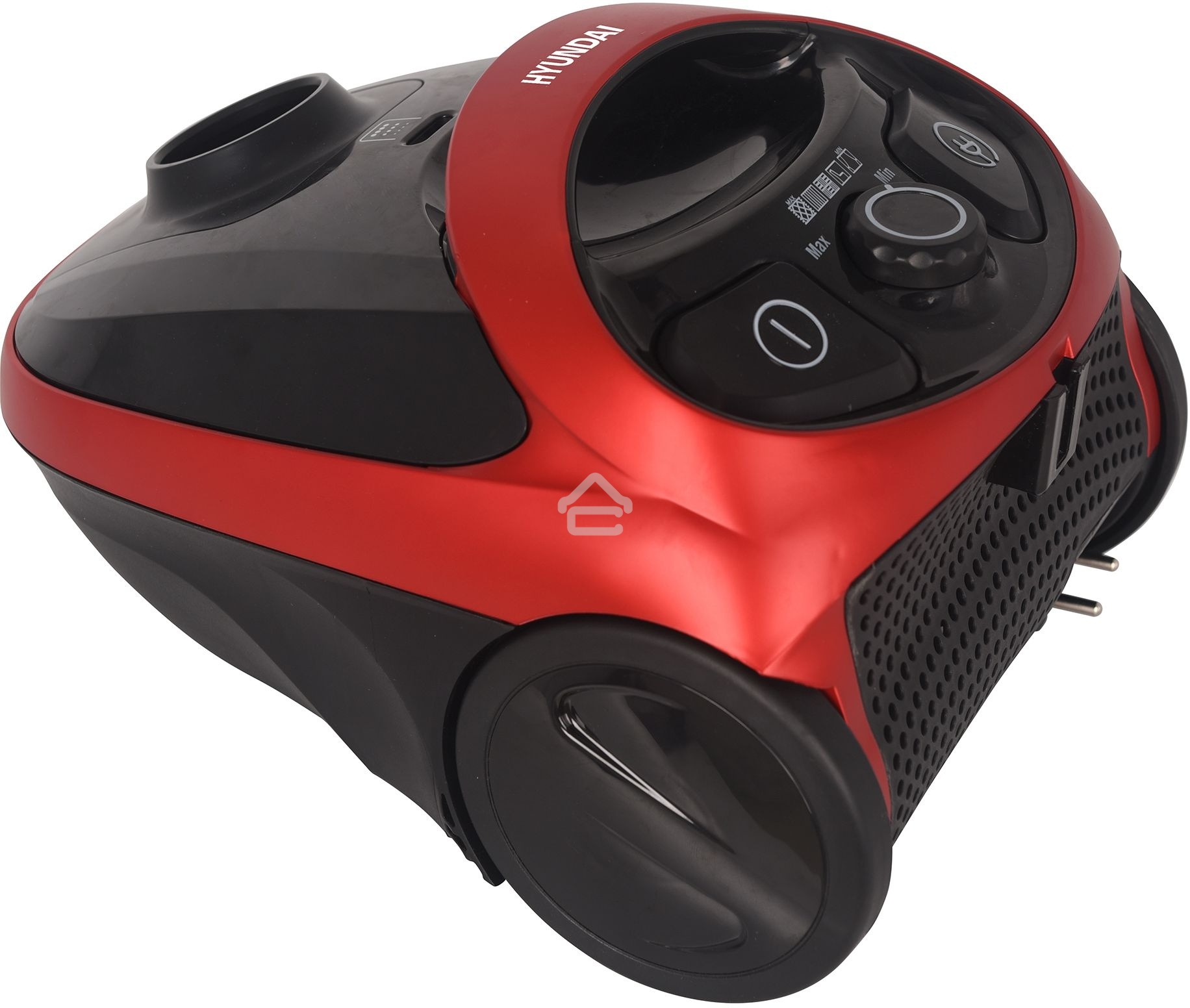 Пылесос Hyundai HYV-B1570 красный/черный, 250/1800 Вт, уборка сухая, пылесборник мешок, 1.5 л (в компл.:1мешок)