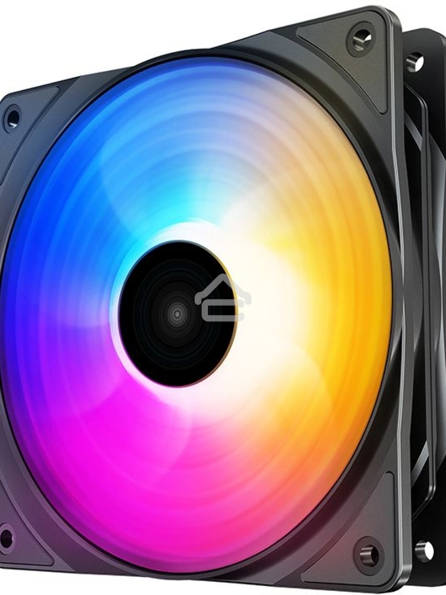 Вентилятор для корпуса DEEPCOOL RF120 FS черный, 120 мм, 1500 об/мин, 27 дБ, 4 pin