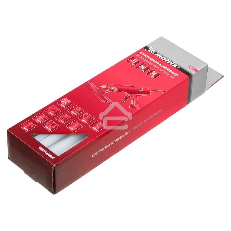 Стержни клеевые MATRIX 930741, 11 мм, L-300 мм, 34 шт, прозрачный
