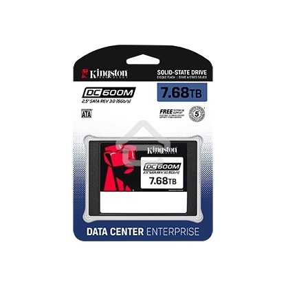 Накопитель SSD Kingston DC600M, 7680 Gb, SATA III, R/W 560/530 МБ/с