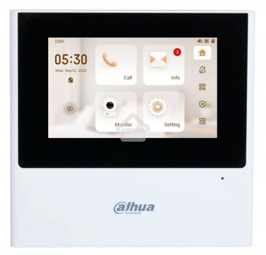 Видеодомофон DAHUA DHI-VTH2611L-WP, Dahua Wi-Fi Indoor Monitor