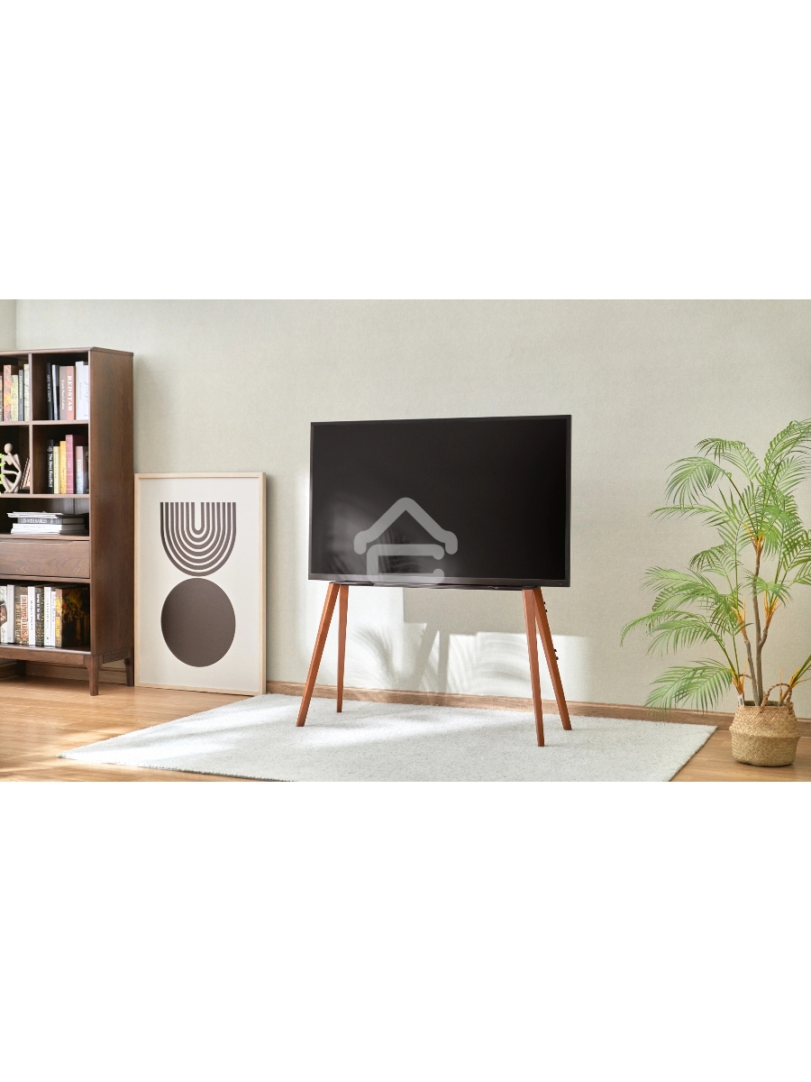 Подставка для телевизора Cactus CS-ST3646BKWN черный/орех 49