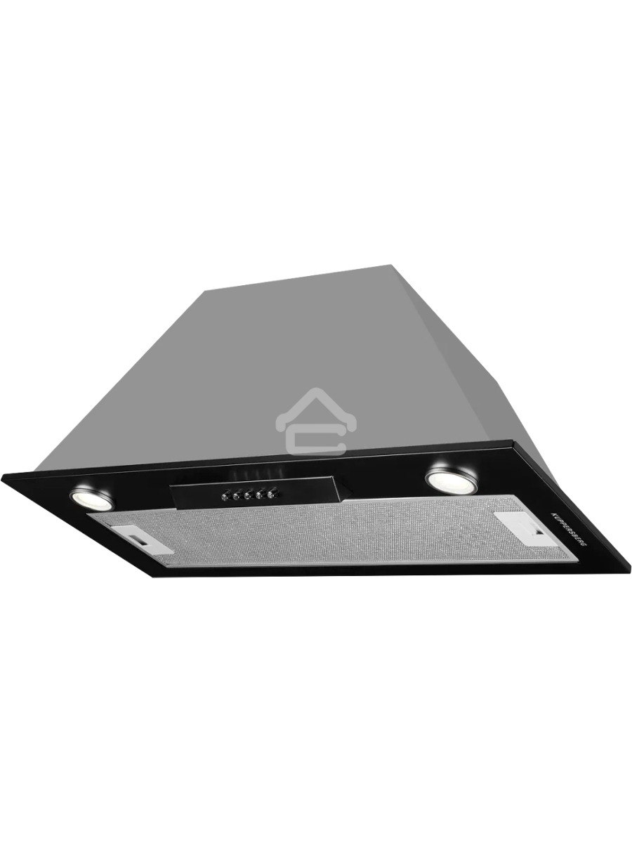 Встраиваемая вытяжка Kuppersberg INLINEA 70 BX ширина 70 см, отвод/рециркуляция, 1300 м3.ч, черный/нержавеющая сталь