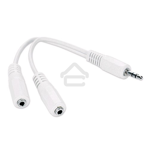 Кабель-разветвитель аудио сигнала Gembird CCA-415W (переходника для наушников) белый